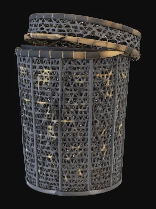3D model for Woven Basket with Lid