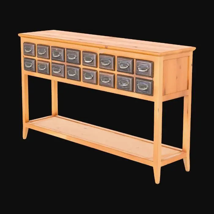 3D model for Wooden Console Cabinet