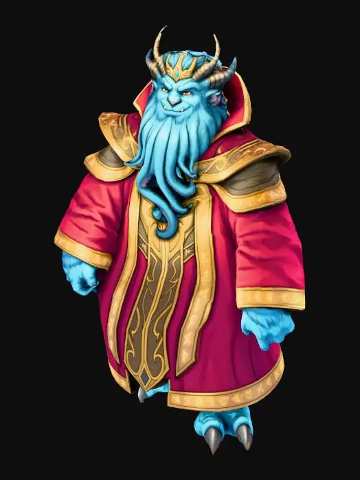 3D model for Mystic Blue Beast Ruler