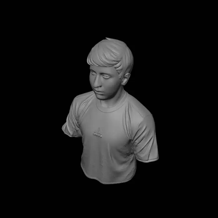 3D model for Portrait of a Young Man in a Blue Adidas Shirt