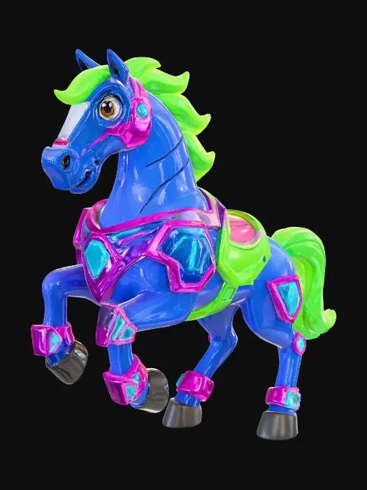 3D model for Stand horse, fortnite style