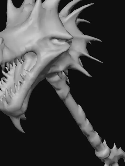 3D model for Spectral Dragon Mace