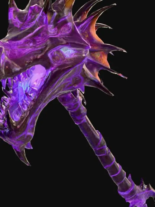3D model for Spectral Dragon Mace