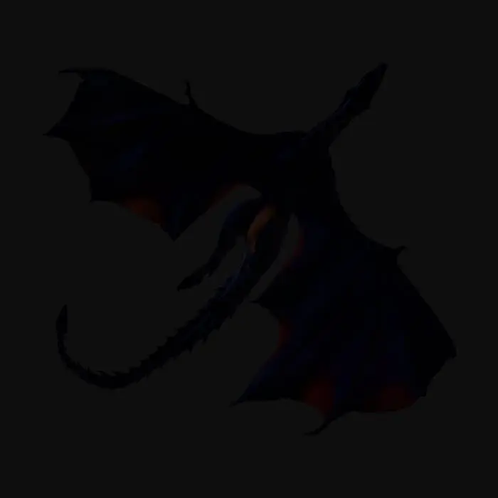 3D model for Dragon Silhouettes in Flight