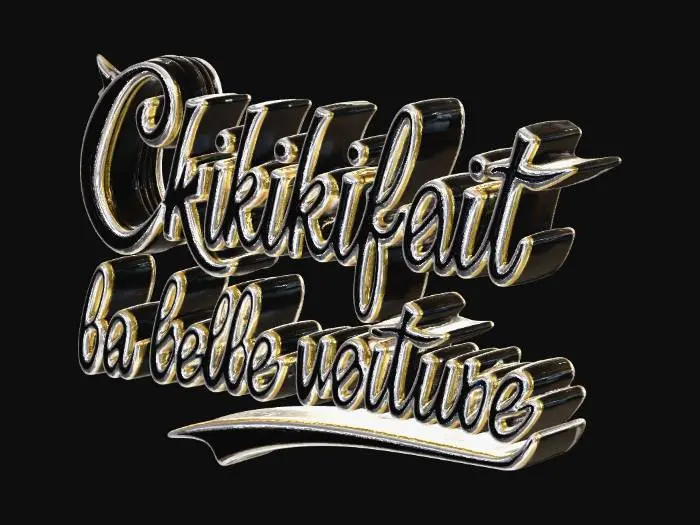 3D model for Chikikifait la belle voiture