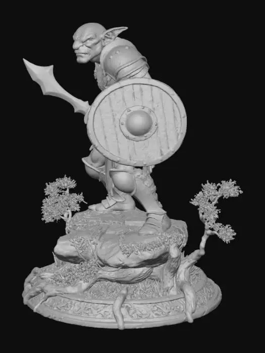 3D model for Goblin Warrior in the Enchanted Forest