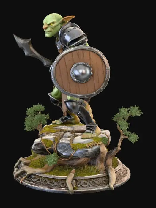 3D model for Goblin Warrior in the Enchanted Forest