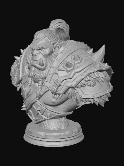 3D model for Orc Warlord Bust