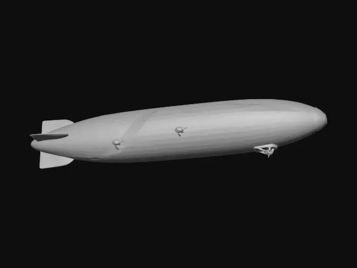 3D model for Hindenburg Zeppelin