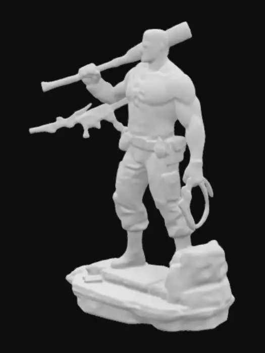 3D model for Punisher Statue