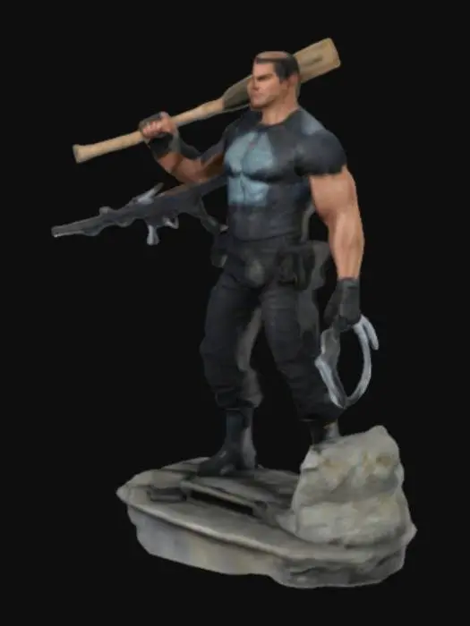 3D model for Punisher Statue