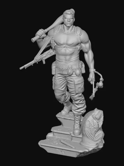 3D model for Punisher Statue