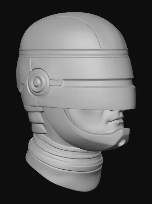3D model for Cybernetic Helmet