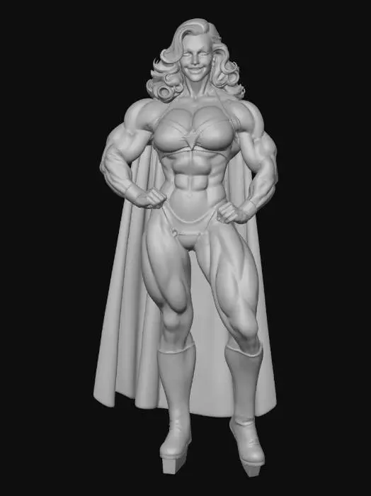 3D model for Powerful Heroine