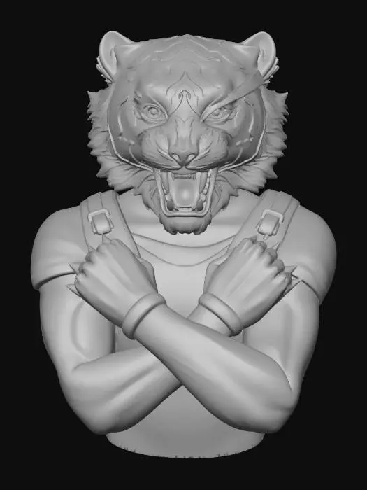 3D model for Hotline Miami Tony