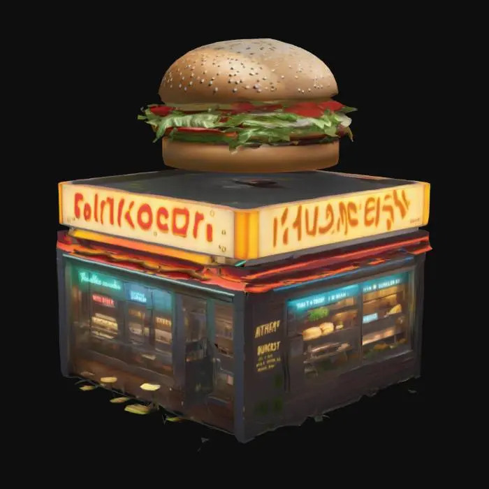 3D model for Burger Haven