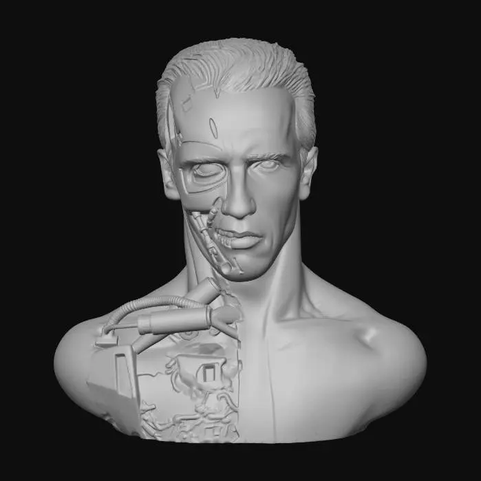 3D model for Terminator Half Human, Half Machine