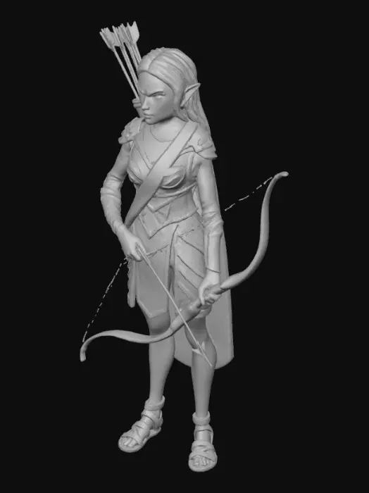 3D model for uhud okçusu