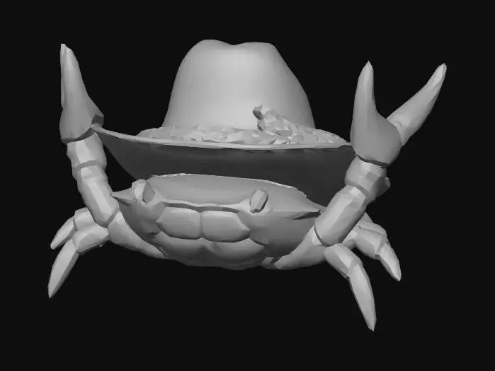 3D model for Hat-Wearing Crab