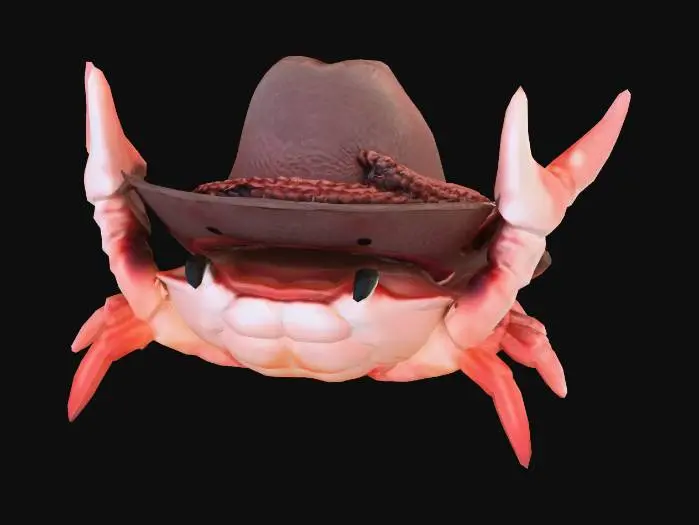 3D model for Hat-Wearing Crab
