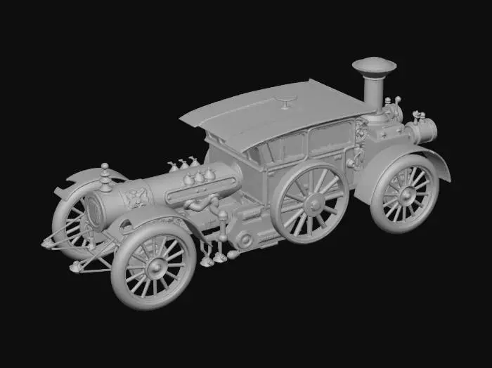 3D model for Vintage Steam Tractor