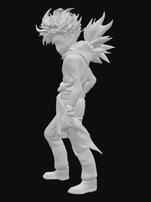 3D model for A fierce, hot-headed teen with spiky crimson hair and ember-colored eyes, he channels raw flame through his fists and spirit. Driven by loyalty and a burning desire to protect his friends, his power surges with emotion—unstable yet unstoppable. His outfit blends charred black and blazing red, often scorched from battle. Scarred but unbroken, he rises like a phoenix, each defeat fueling his fiery resolve.

