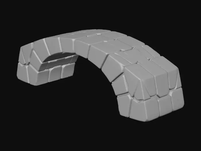3D model for I need a bridge for hermit crabs to cross down into water in a tank. no longer than 10cm long with out an extreme curvature. the bridge must have no walls so they can easily walk on and off from any position. the bridge on the bottom must have some kind of pattern that they can grip on as they will slip on a smooth surface