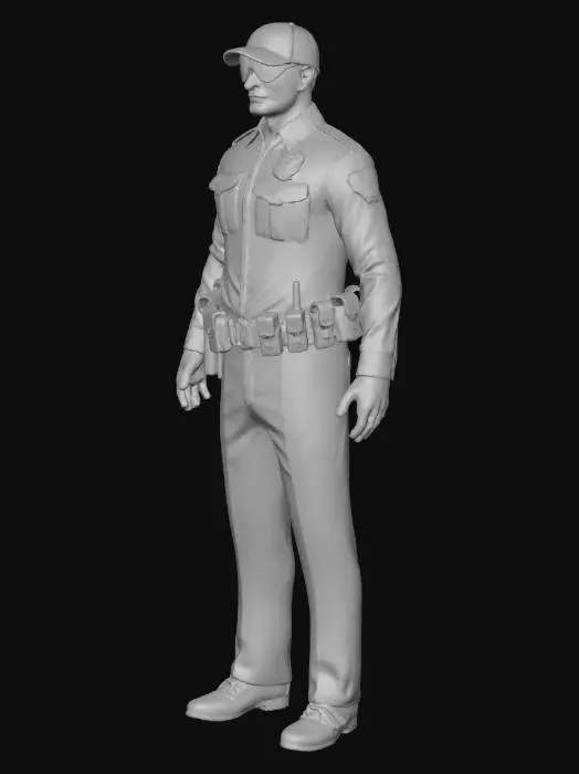 3D model for Security Officer