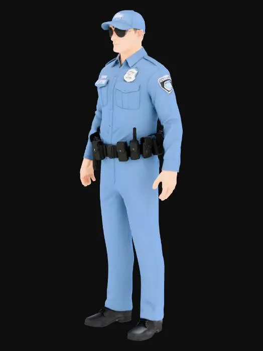 3D model for Security Officer