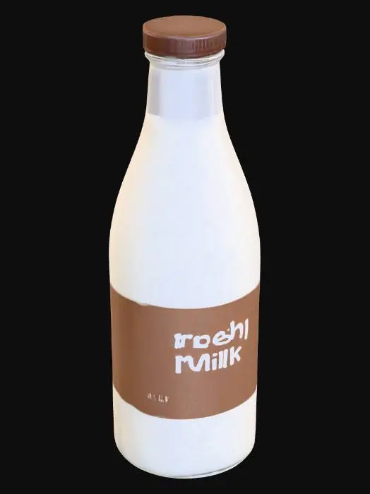 3D model for Bottle of milk