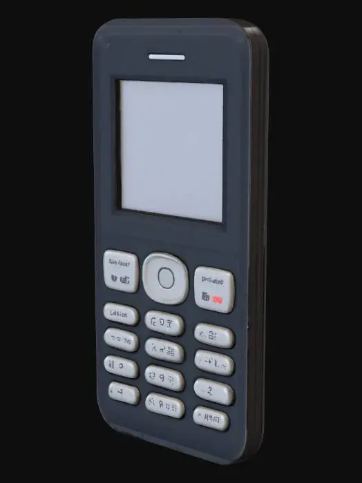 3D model for 老旧按键手机