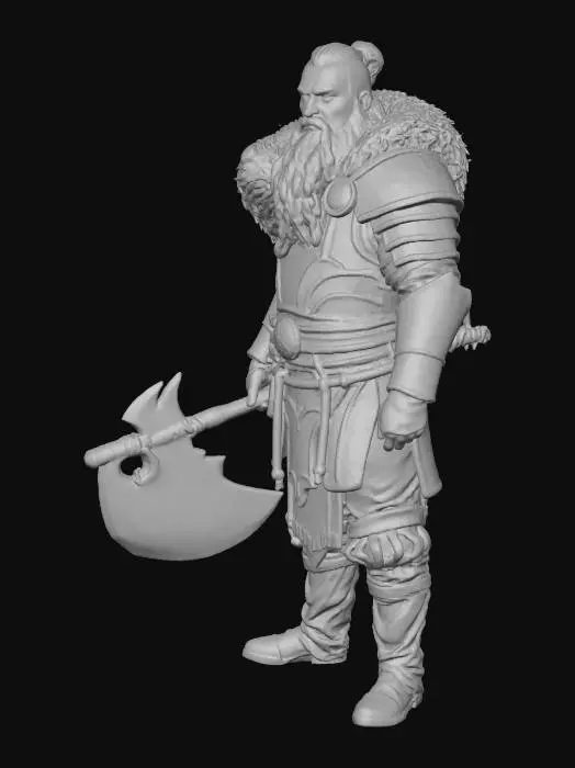 3D model for Axewielder Warrior
