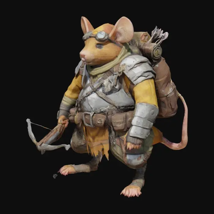 3D model for Artful Rodent Warrior