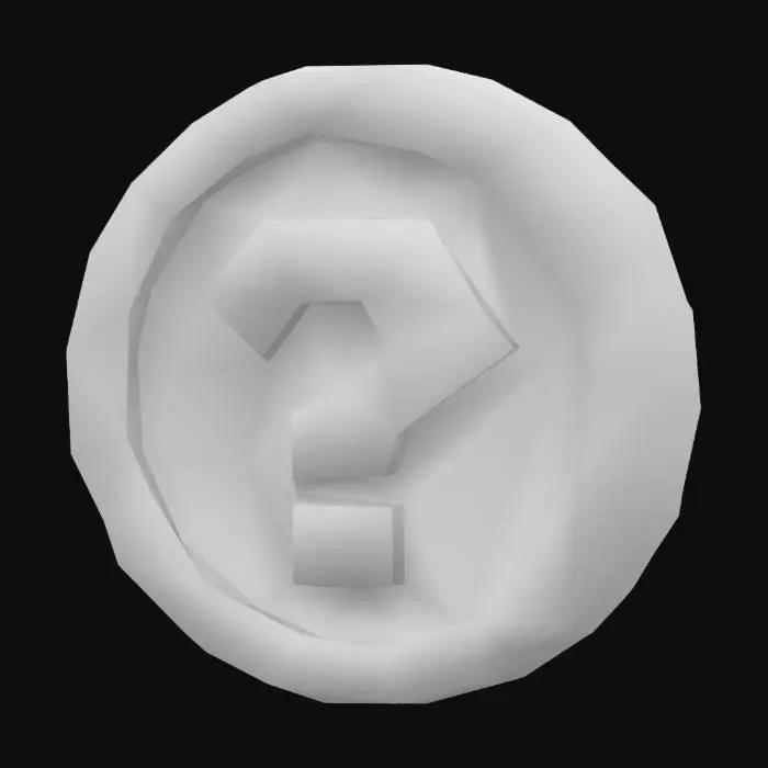 3D model for Question Coin
