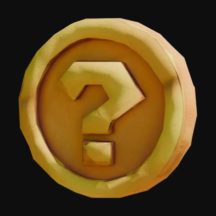 3D model for Question Coin
