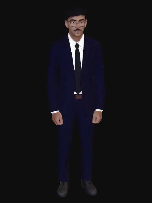 3D model for Navy Suit Portrait