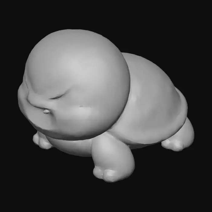 3D model for Angry Blue Turtle