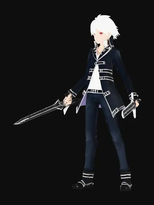 3D model for Warrior of Shadows - Raymond