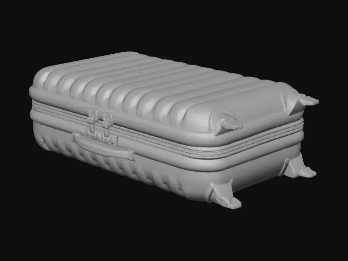 3D model for Blue Suitcase Reflections