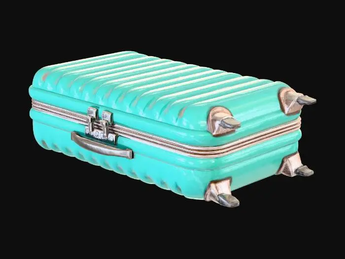 3D model for Blue Suitcase Reflections