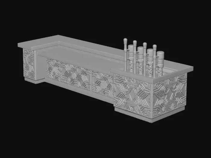 3D model for Neon Bar Counter