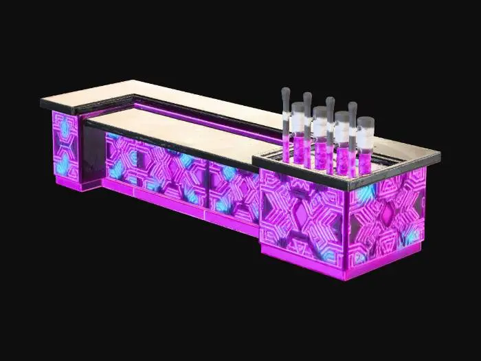3D model for Neon Bar Counter