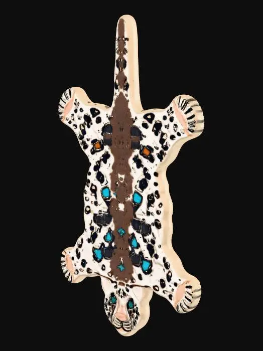3D model for Colorful Leopard Rug