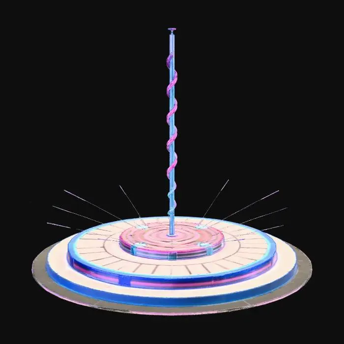 3D model for Neon Spiral Tower