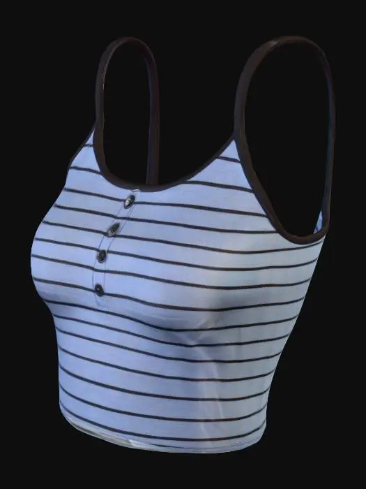 3D model for Striped Tank Top