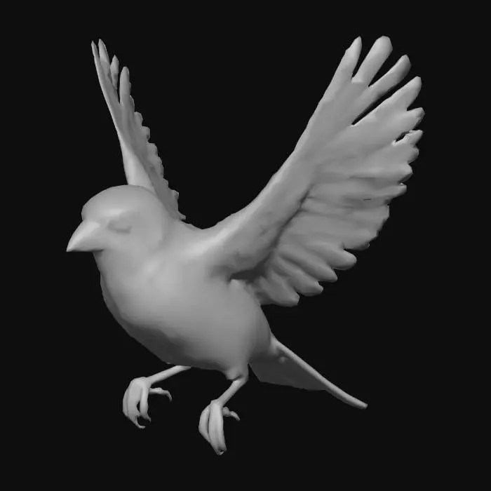 3D model for Sparrow in Flight