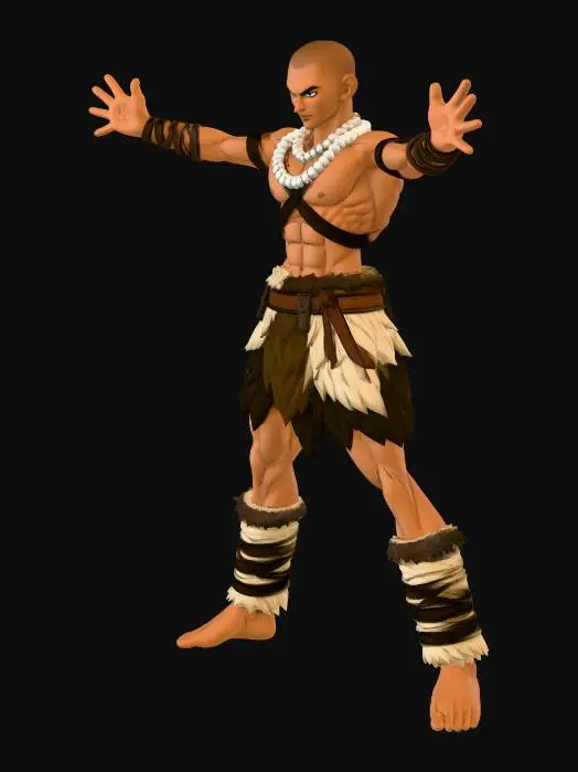 3D model for Tribal Berserker