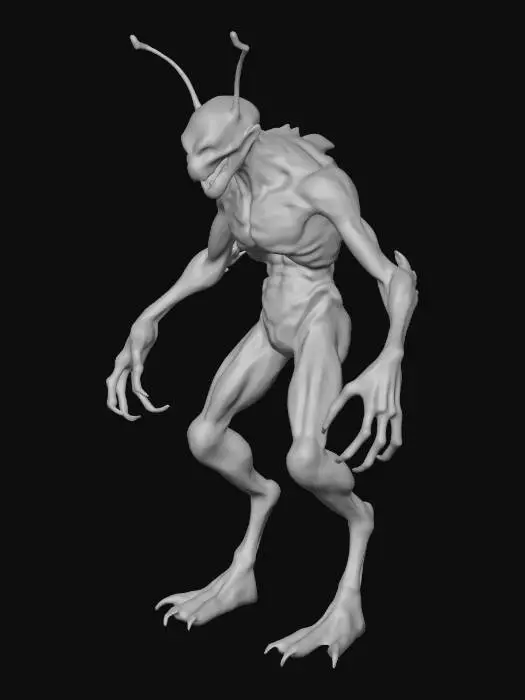 3D model for A infected human with appearance of the Flood from Halo and the Tyranids from Warhammer.

Insectiod man, multiple arms, dynamic pose,