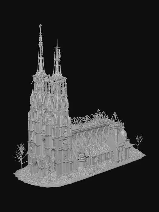 3D model for Ruined Cathedral