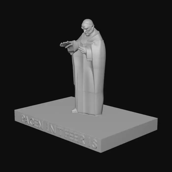 3D model for Statue of Pope John XXIII in wroclaw